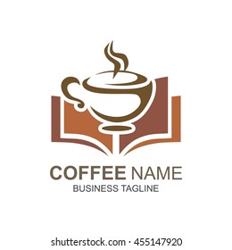 Coffee and Tea Logo Templates. Vector stock graphic symbols