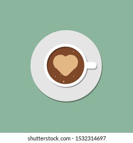 coffee tea love concept background