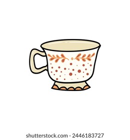 Coffee, Tea and Mocha Mug Icon. Hot Drink Concept Vector Design.