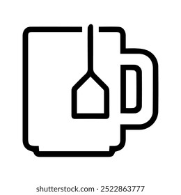 Coffee, Tea mug icon. Coffee mug in flat design isolated on a background