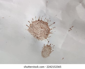 Coffee Tea Parchment. Grain Worn Vector. Dirty Art Drop Structure. White Coffee Grunge. Dirty Dirt Spatter. White Stain Texture. Carton Dye Surface. Embossed Plain Coffee Pattern. Brown Coffee Sheet.