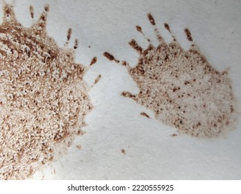 Coffee Tea Parchment. White Coffee Poster. Grain Dot Dirt Cardboard. Brown Drink Surface. Embossed Water Coffee Spatter. Uneven Dye Texture. Dirty Worn Splash. Brown Coffee Sheet. Grain Spot Pattern.