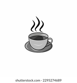 Coffee and Tea Simple graphic vector illustration. perfect for logos. cup of coffee - mug - cup of tea icon
