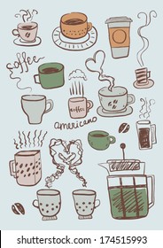Coffee and tea sketches