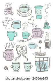 Coffee and tea sketches