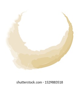 Coffee or tea stains - modern vector isolated clip art on white background. Splashes of cups, mugs and drops. Use this high quality set for your menu, bar, cafe, restaurant