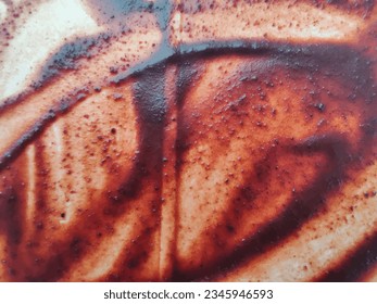 Coffee Tea Structure. Brown Coffee Grunge. White Coffee Drink. Natural Craft Coffee Texture. Dirty Worn Vector. Dirty Drop Pattern. Uneven Dye Spatter. White Sheet Surface. Grain Tea Mark Cardboard.
