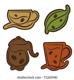 coffee and tea symbols