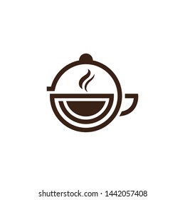 Coffee and tea vector logo design