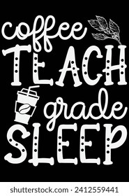 Coffee Teach Grado Sleep eps archivo de corte para máquina de corte