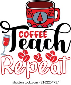 
Repetición de la enseñanza del café - Diseño gráfico del café