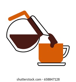 coffee teapot with cup