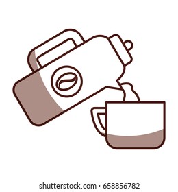 coffee teapot with cup