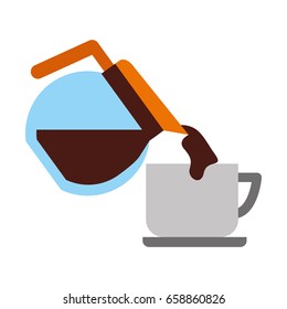 coffee teapot with cup