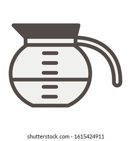 coffee in teapot drink isolated icon vector illustration design