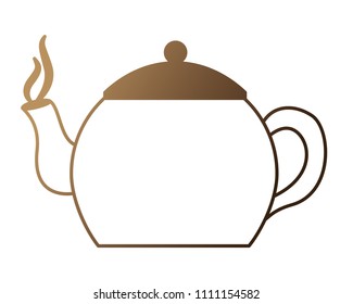 coffee teapot isolated icon