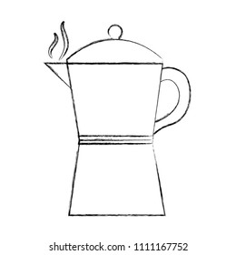 coffee teapot isolated icon