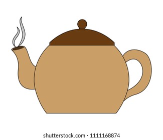 coffee teapot isolated icon