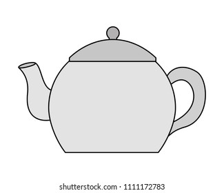 coffee teapot isolated icon