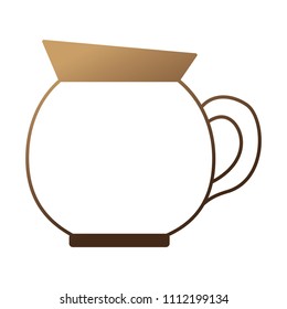 coffee teapot isolated icon