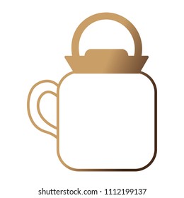 coffee teapot isolated icon