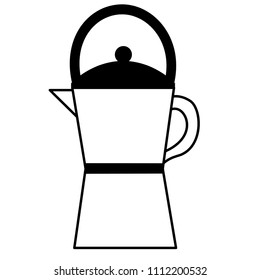 coffee teapot isolated icon