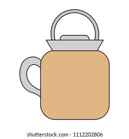 coffee teapot isolated icon