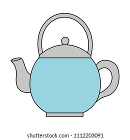 coffee teapot isolated icon