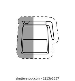 coffee teapot isolated icon