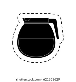coffee teapot isolated icon
