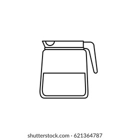 coffee teapot isolated icon