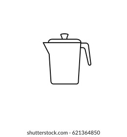 coffee teapot isolated icon