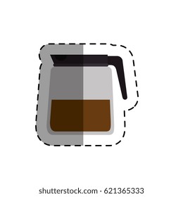 coffee teapot isolated icon