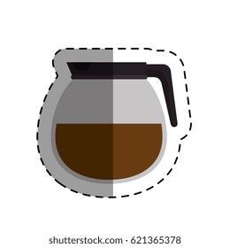 coffee teapot isolated icon