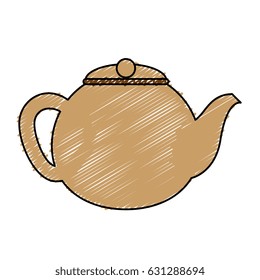 coffee teapot isolated icon