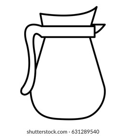 coffee teapot isolated icon