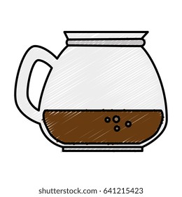coffee teapot isolated icon