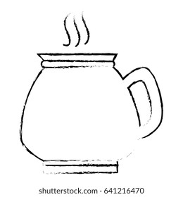 coffee teapot isolated icon
