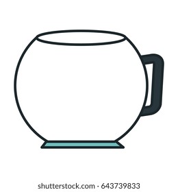 coffee teapot isolated icon