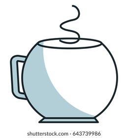 coffee teapot isolated icon