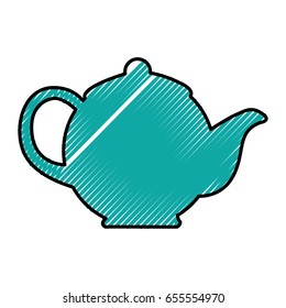 coffee teapot isolated icon