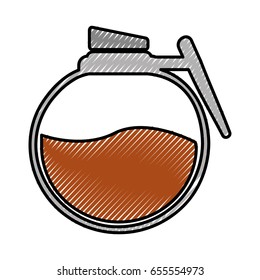 coffee teapot isolated icon