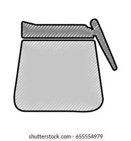 coffee teapot isolated icon