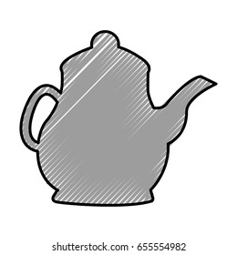 coffee teapot isolated icon