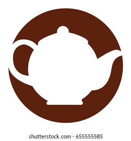 coffee teapot isolated icon