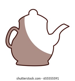coffee teapot isolated icon