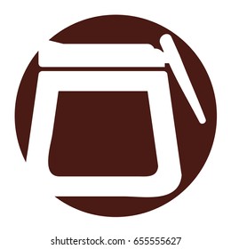 coffee teapot isolated icon