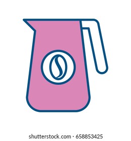 coffee teapot isolated icon