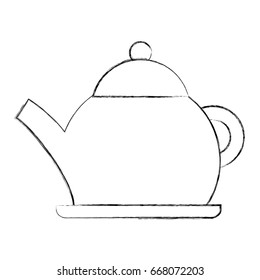 coffee teapot isolated icon
