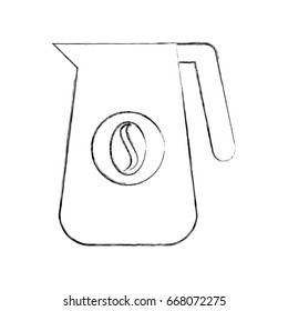 coffee teapot isolated icon